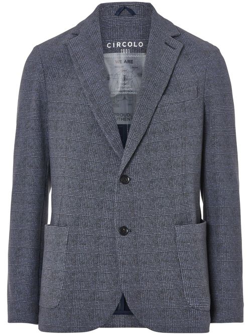Prince of Wales-check blazer - Blue