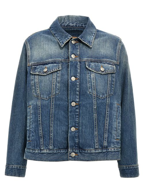 Cotton Denim Jacket — Blue