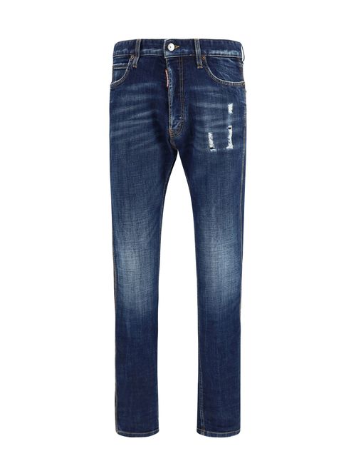Teddy Mini Front Jeans — Navy