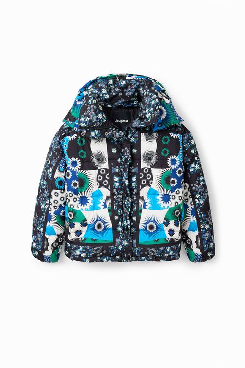 Padded patchwork jacket