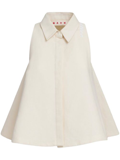Buttoned cotton shirt - Neutrals