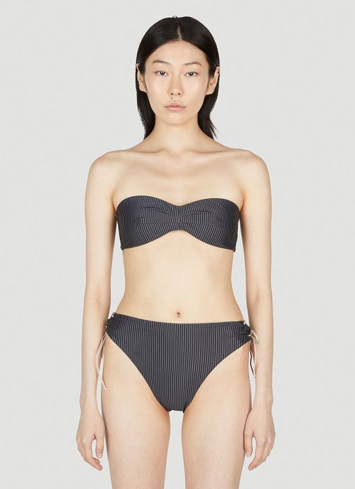Hardi Bandeau Bikini Top - Woman Swimwear Grey Uk
