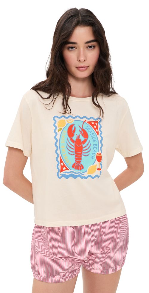 Seaside Beach Shack Everyday Tee Off White