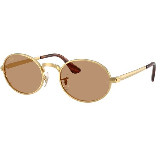 Ray - Ban Unisex Ray - Ban A$AP Rocky RB3931 001/53 Gafas de sol Metal Oro Marrón Pillow Norma