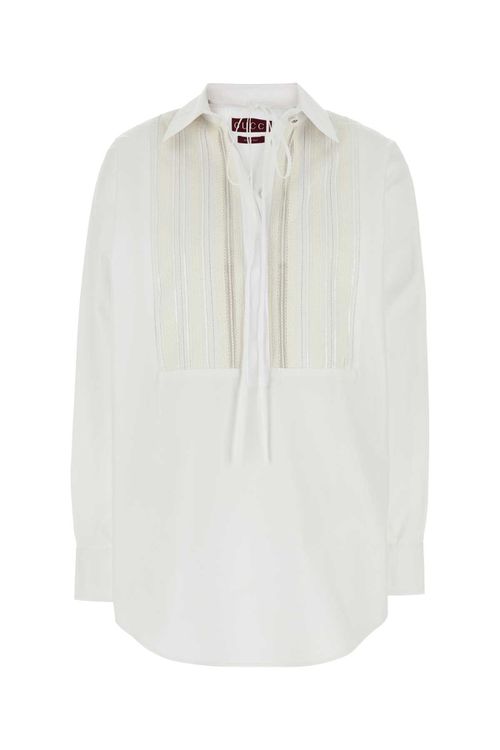 White Poplin Oversize Shirt