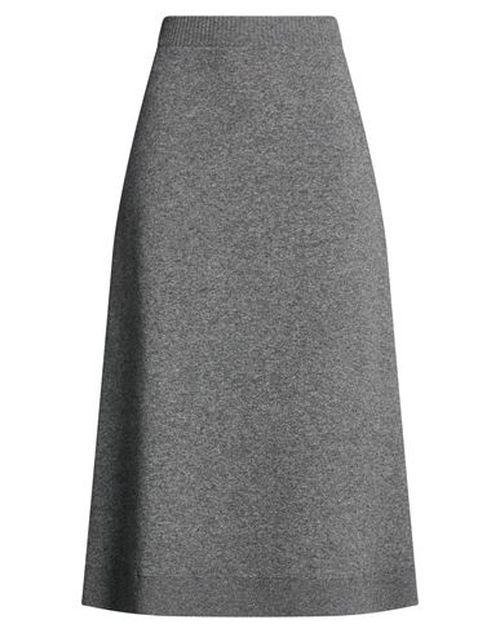Woman Midi skirt Grey Size M Cashmere, Polyamide, Elastane