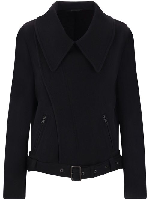 Brushed-finish jacket - Black