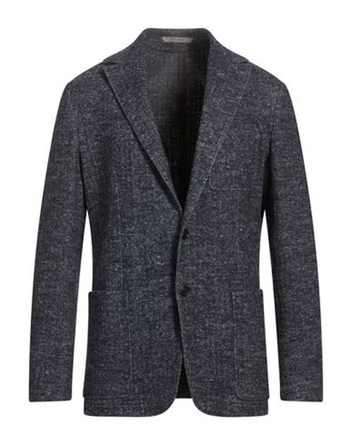 Man Blazer Slate blue Size 42 Wool, Cotton