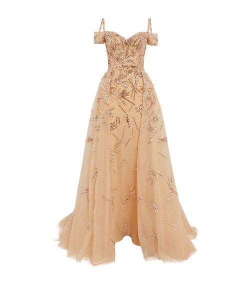 Tulle Embellished Gown