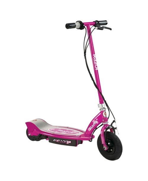 Power Core E100 Electric Scooter with Hand Operated Front Brake, Sweet Pea