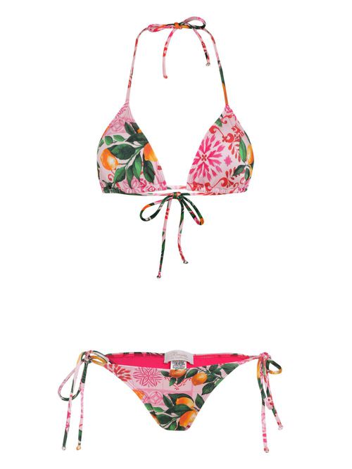 Floral-print bikini - Pink