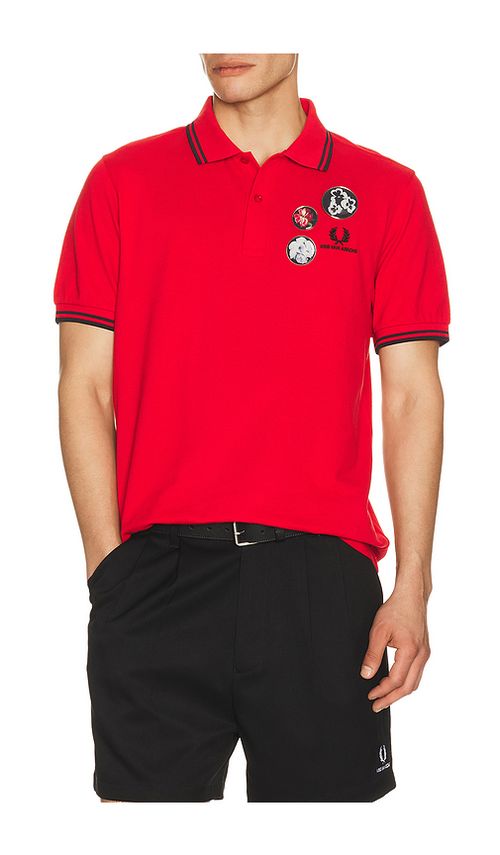 Fred Perry x Kris Van Assche Polo Shirt in Red. - XL/1X also in L