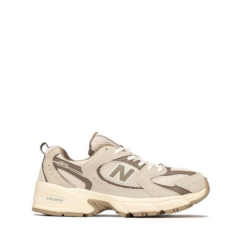 New Balance 530 Athletic Shoe - Big Kid - Linen / Shipyard / Thunder Brown