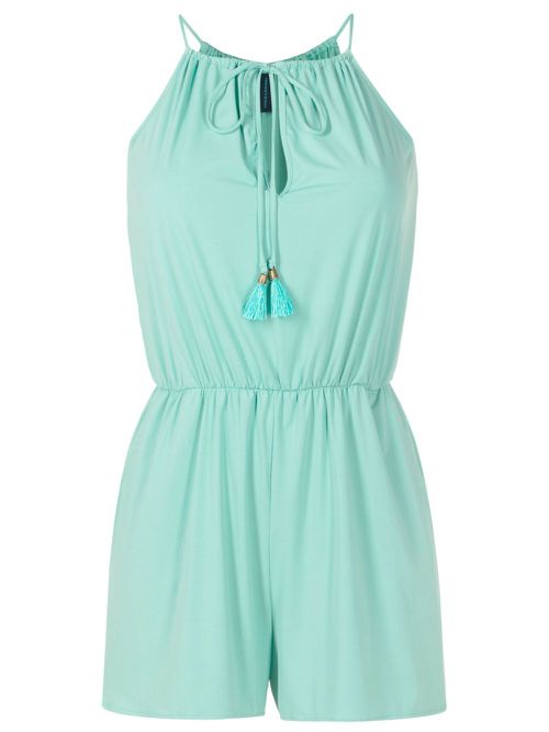 Laya sleeveless playsuit - Green