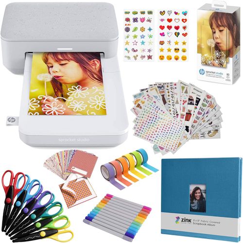 Sprocket Studio Plus 4x6" Instant Photo Printer, Photo Album & Accessories Bundle