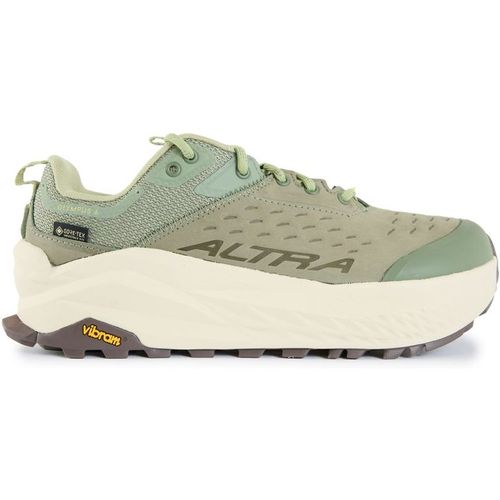 Altra Running Womens Olympus 6 Hike Low Gore-tex Trainers - Green Leather