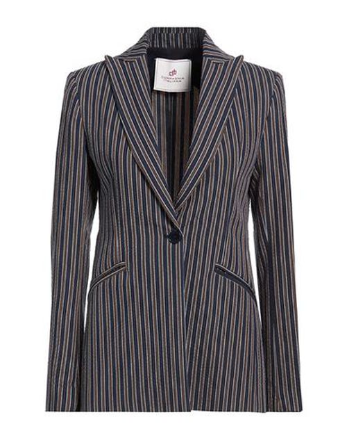 Woman Blazer Dark brown Size 12 Cotton, Polyester, Polyamide