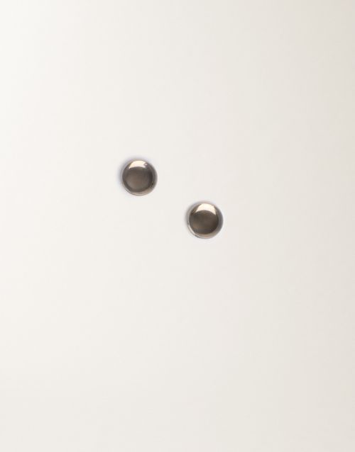 Half-sphere earrings in smoked plexiglass