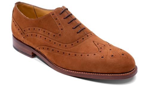 BARKER Liffey Men's Handmade Leather Brogue Oxford Dress Shoes