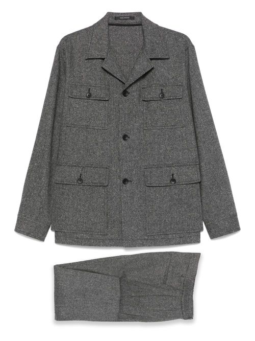 Tagliatore knitted suit - Grey