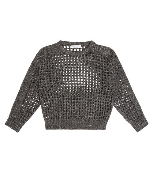Brunello Cucinelli Kids Wool and cashmere-blend sweater