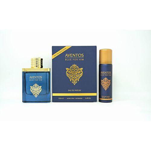 Mens Aventos Blue Gift Set Fragrances 6290360371092