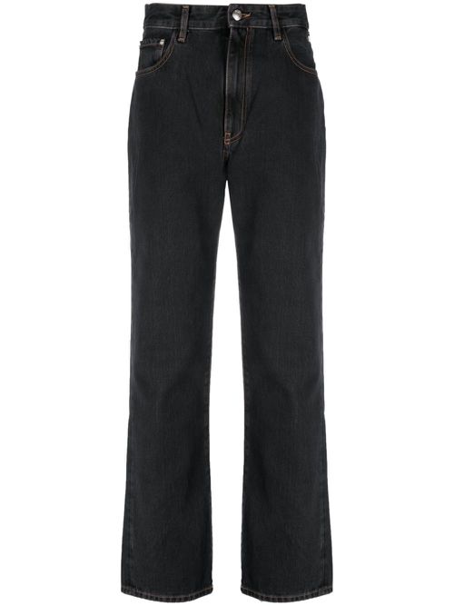 Chocker rhinestone-embellished straight-leg jeans - Black