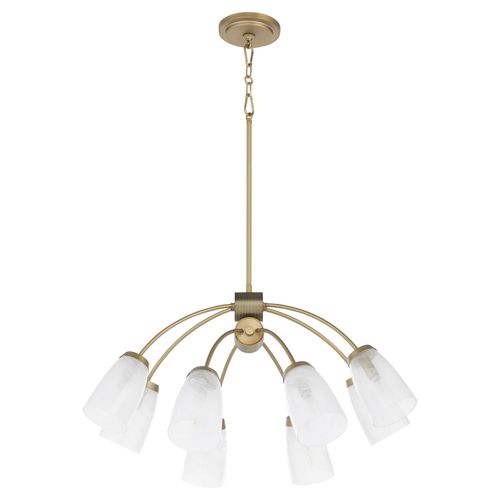 Aged Brass Chandelier from the Arpeggio Collection