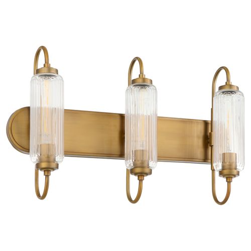 Brushed Brass Bathroom Vanity Light from the Whitmire Collection