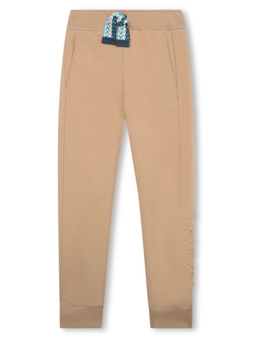 Logo-embossed cotton track pants - Neutrals