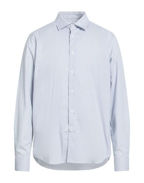Man Shirt Blue Size 16 Cotton, Elastane
