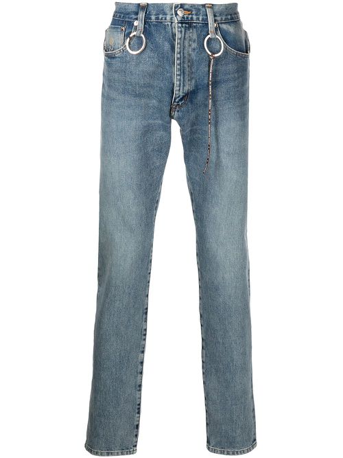 Mid-rise slim fit jeans - Blue