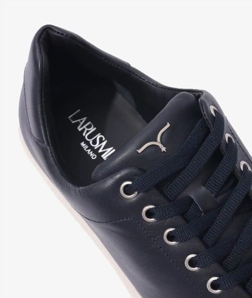 Leather Sneakers Edward Darkbrown Sport Shoe - Men