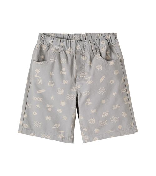 August printed cotton canvas shorts