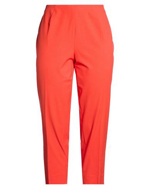 Woman Pants Tomato red Size 16 Cotton, Elastane