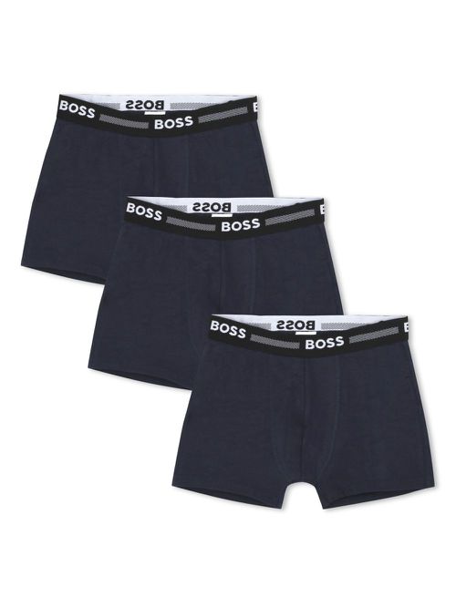 Logo-waistband boxers (pack of three) - Blue