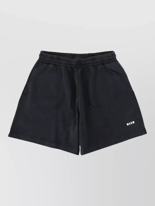 MSGM - logo beach shorts elastic waist pocket