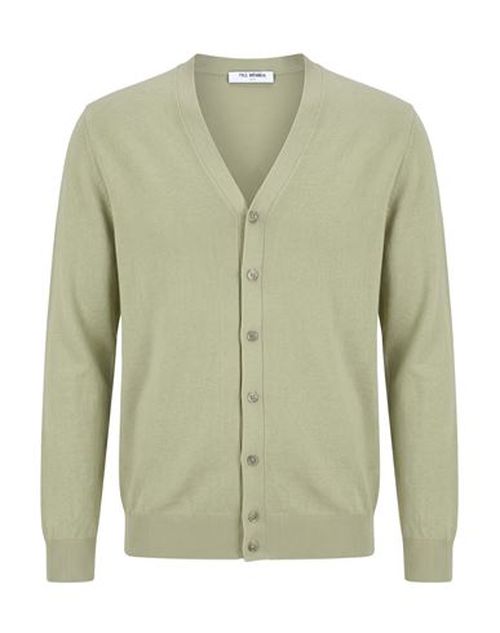 Man Cardigan Sage green Size M Cotton