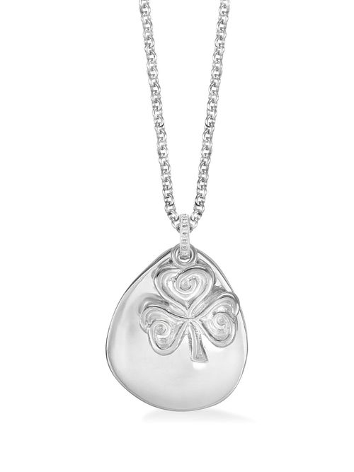 Clover-motif necklace - Silver