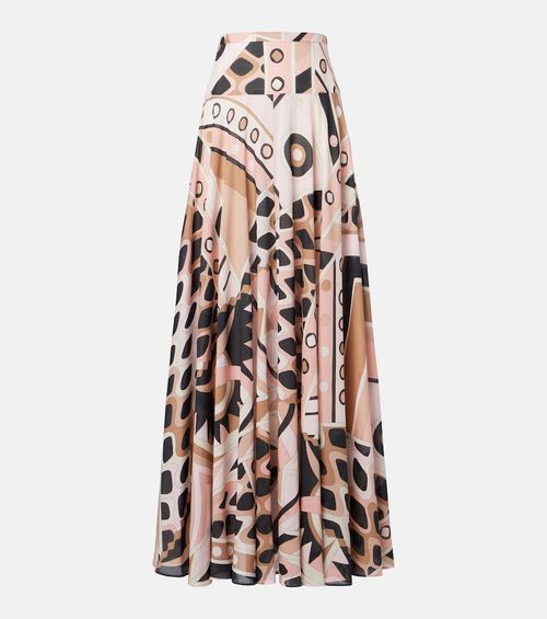 Vivara cotton muslin maxi skirt