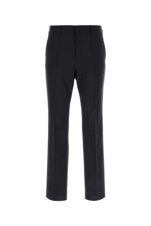 Dark Blue Wool Blend Pant
