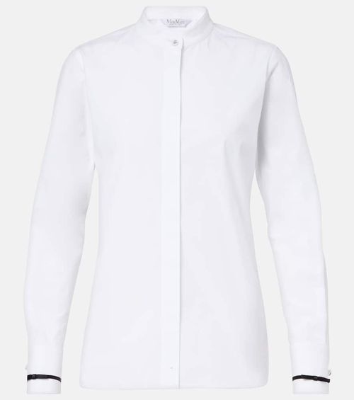 Otranto cotton-blend poplin shirt