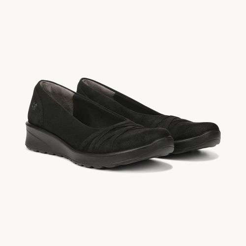 For Goody Slip On Shoes Black Fabric