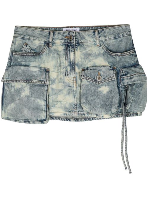 - Fay Denim Cotton Mini Skirt