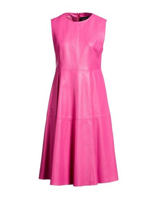 Woman Mini dress Fuchsia Size 14 Lambskin