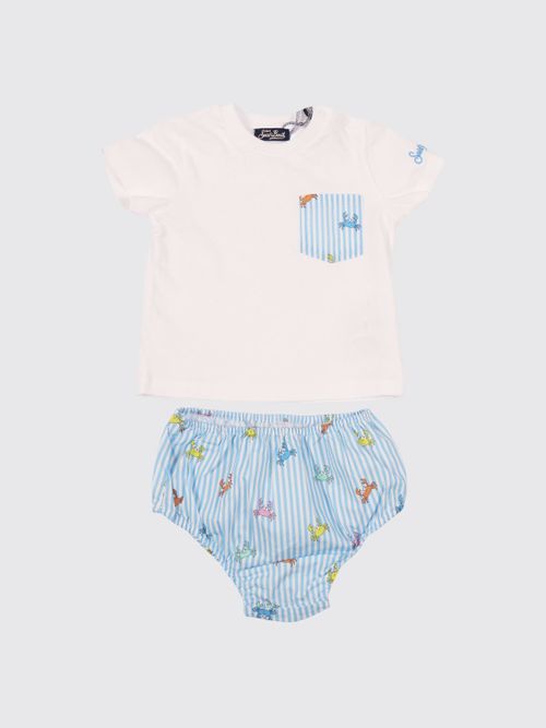 Samy Boy's 2-Piece Set with Striped Cotton T-shirt and Shorts