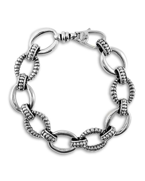 Oval Link Sterling Silver Bracelet