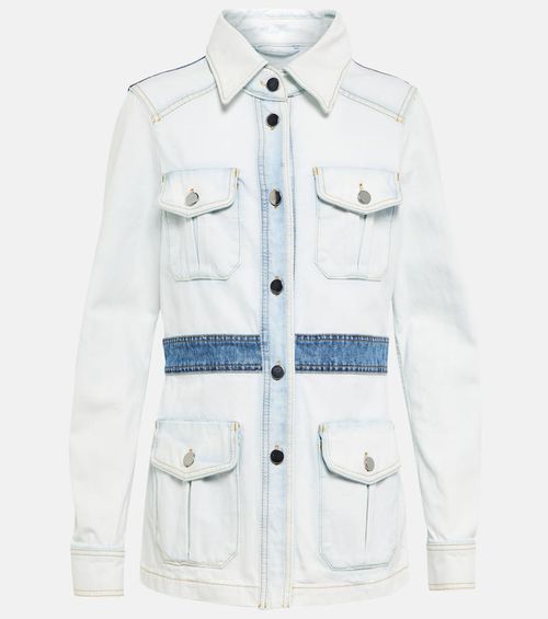 Denim Love patchwork denim jacket