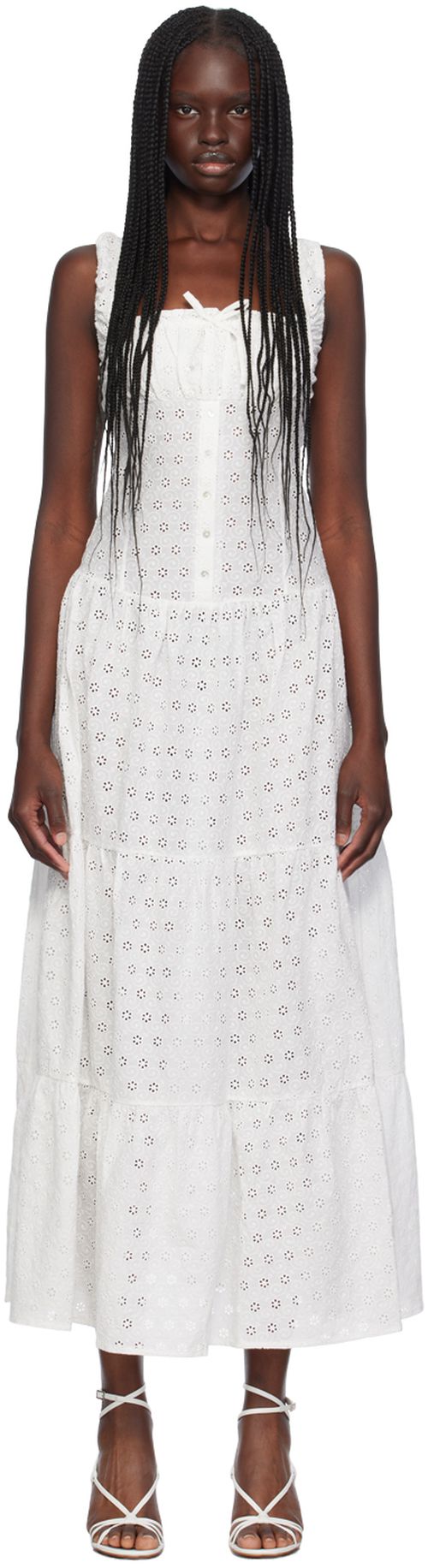 Frankies Bikinis White Christabelle Maxi Dress