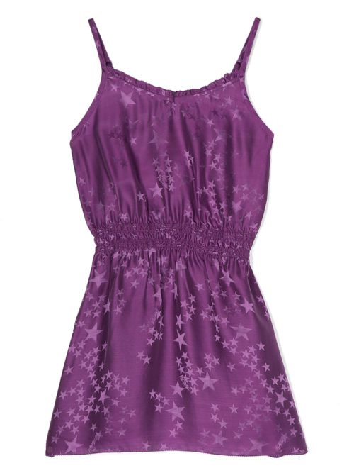 Star-jacquard dress - Purple